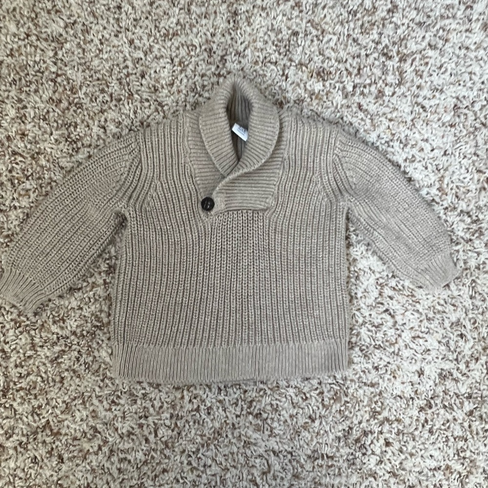 Janie and Jack Knit Cowl Neck Sweater